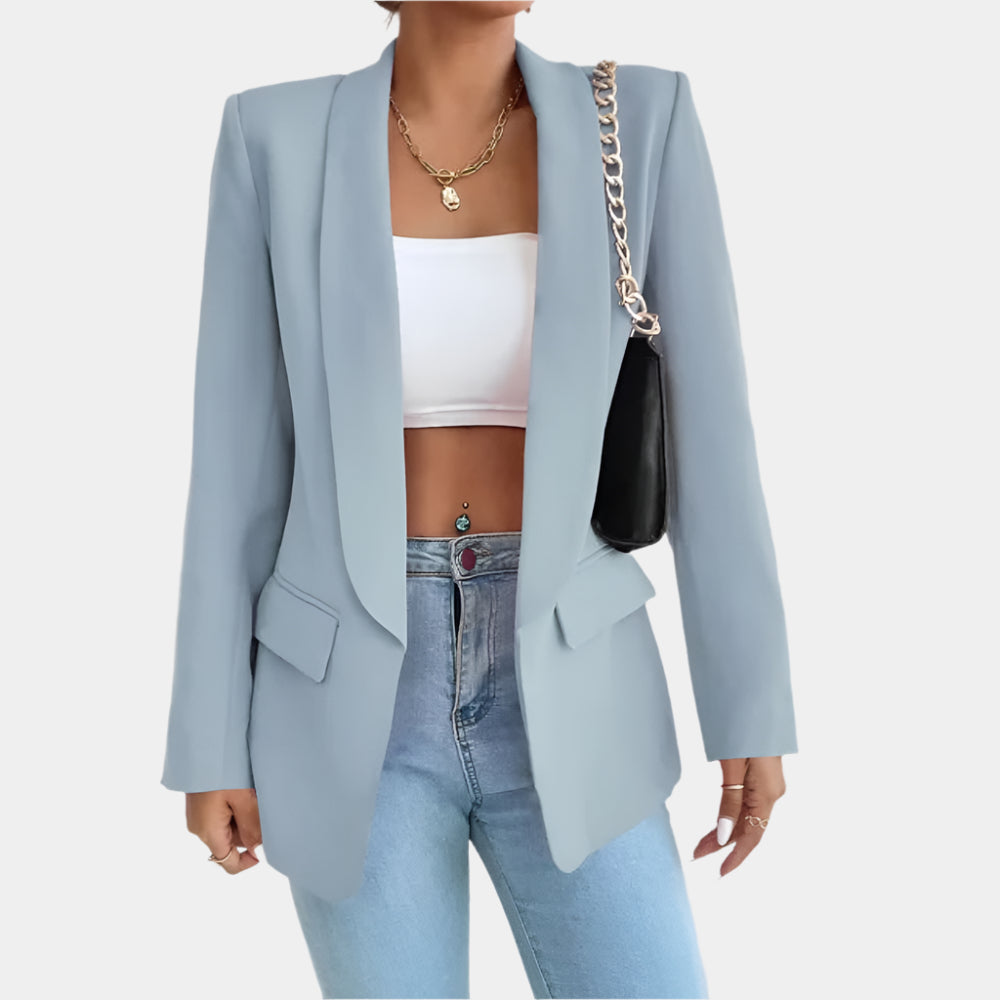 Ayana - Blazer confortable et élégant pour femmes Bleu Clair