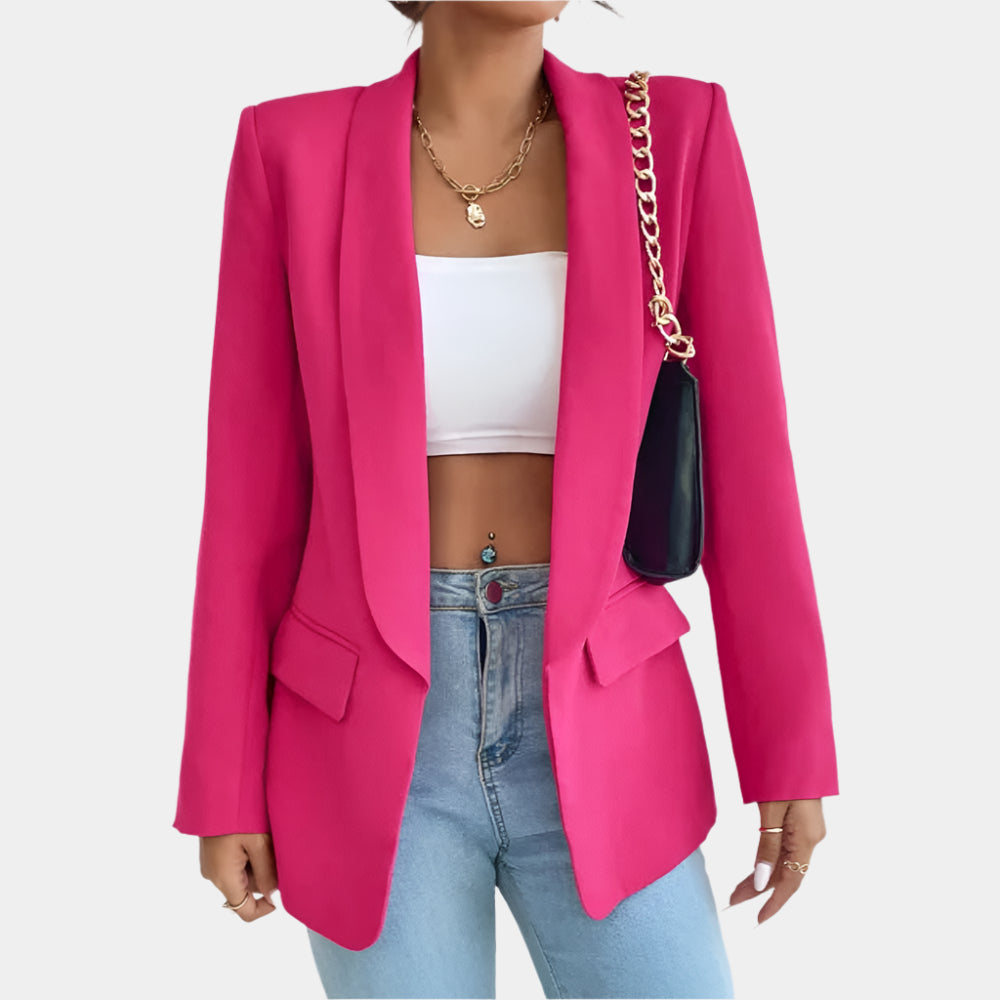 Ayana - Blazer confortable et élégant pour femmes Rouge Rosé