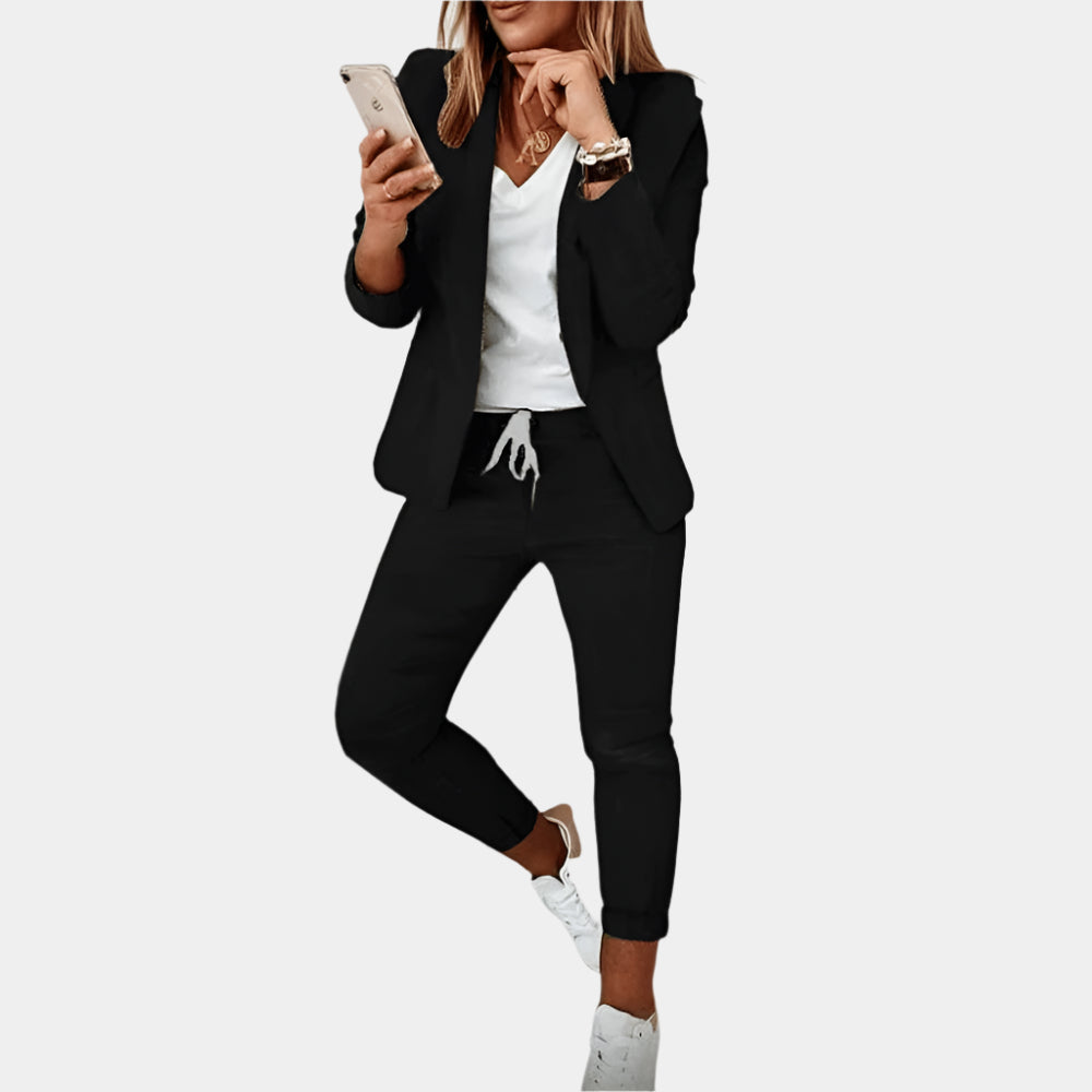 Lara - Ensemble élégant et confortable pour femmes Noir
