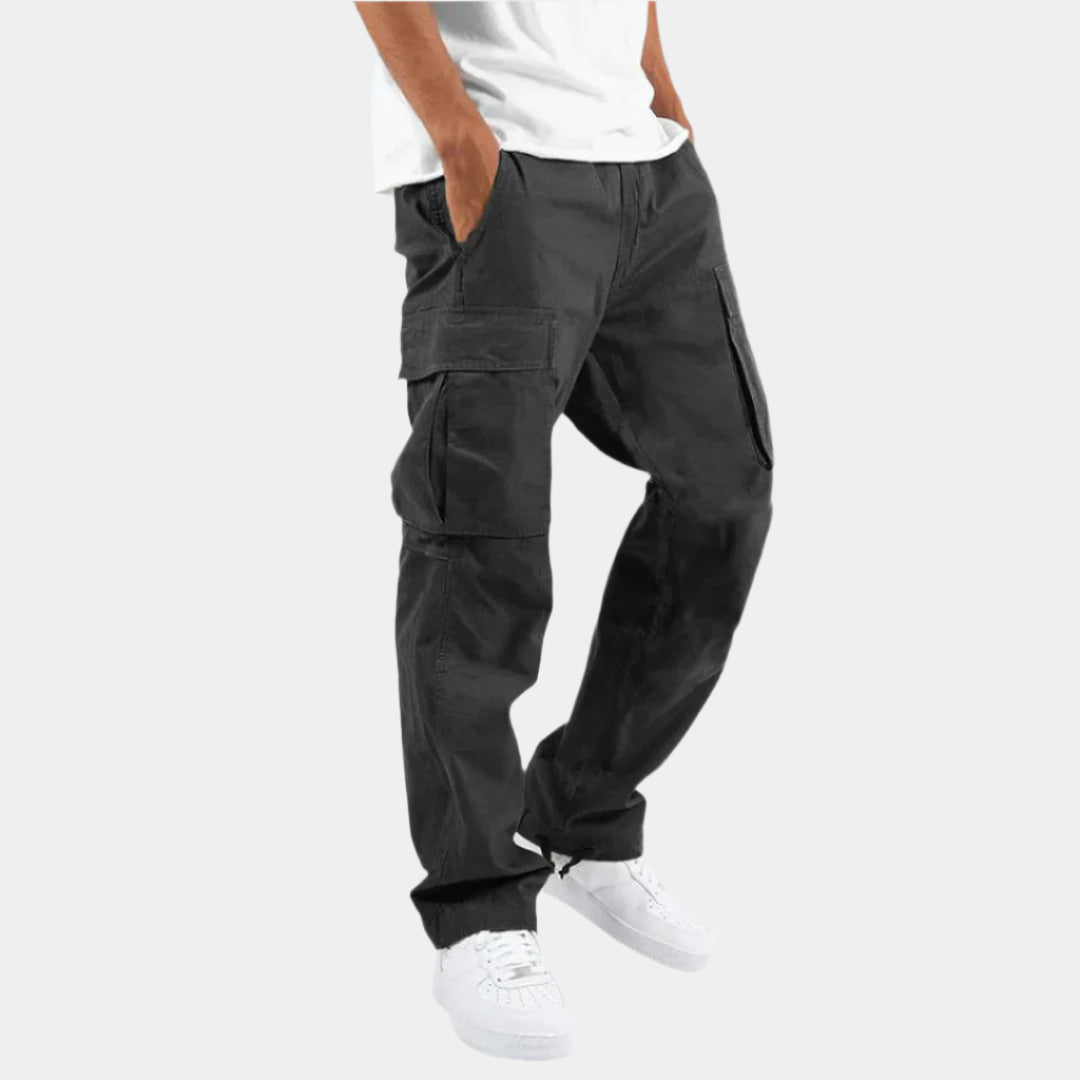 Noah - Pantalon cargo confortable et élégant Noir