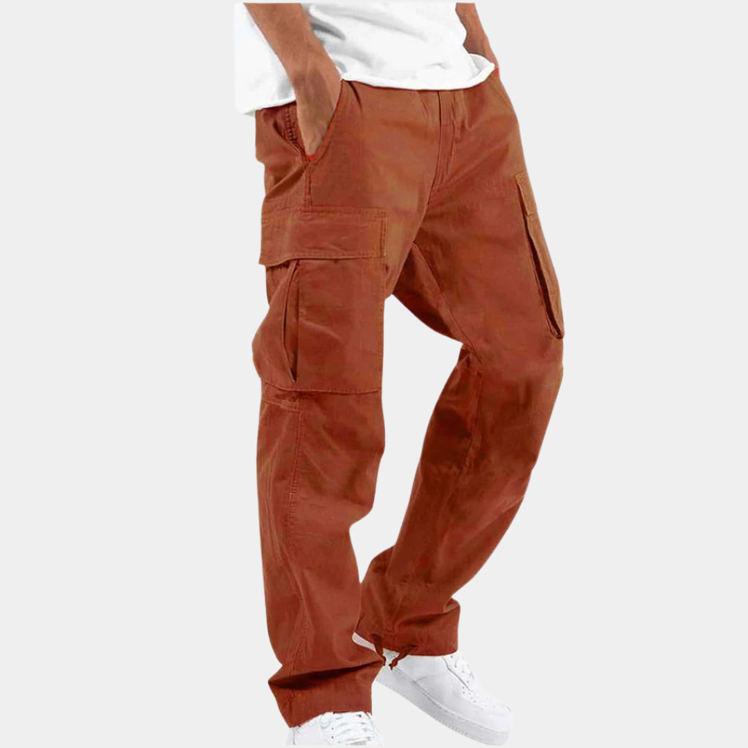 Noah - Pantalon cargo confortable et élégant Orange