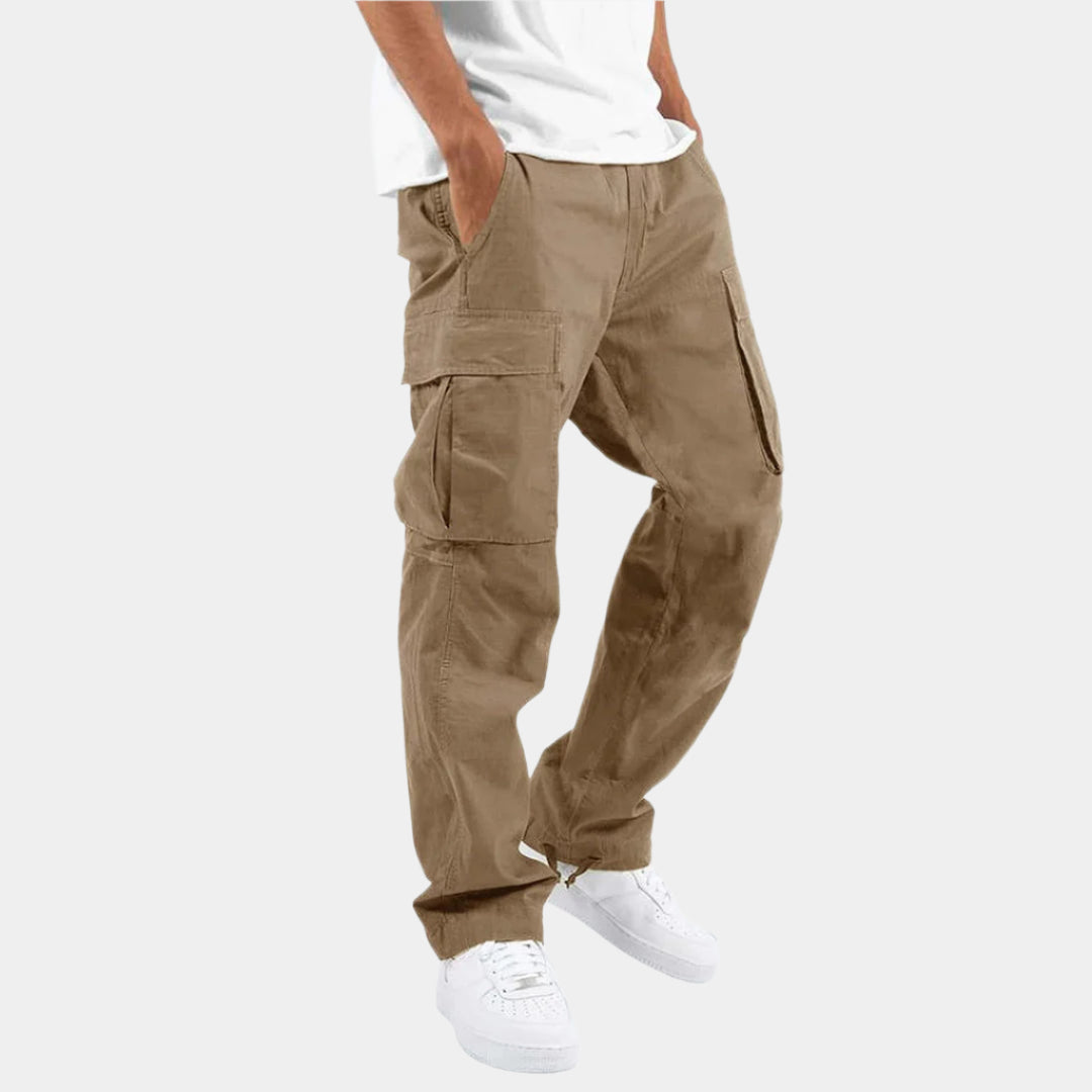 Noah - Pantalon cargo confortable et élégant Kaki