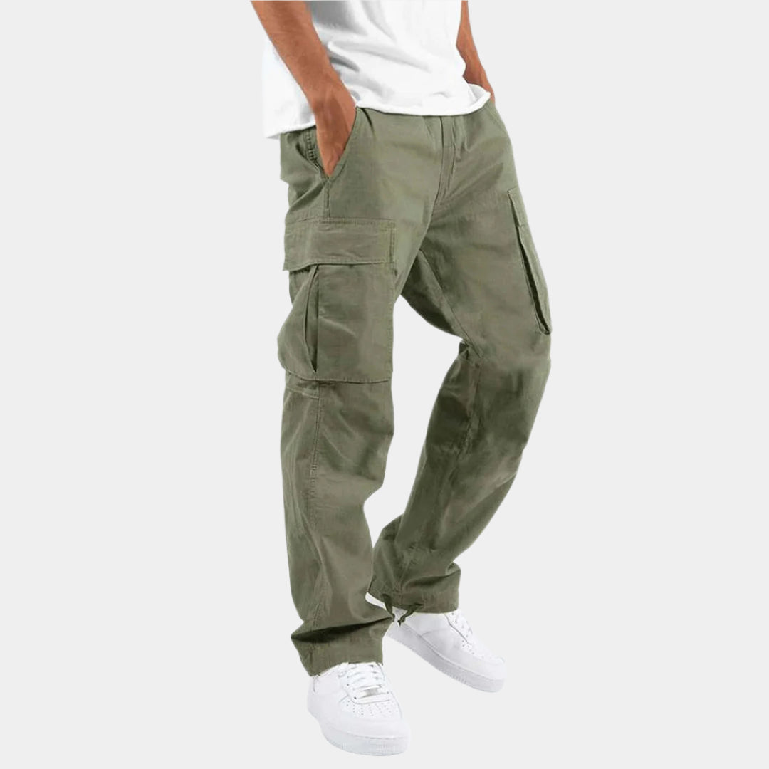 Noah - Pantalon cargo confortable et élégant Vert