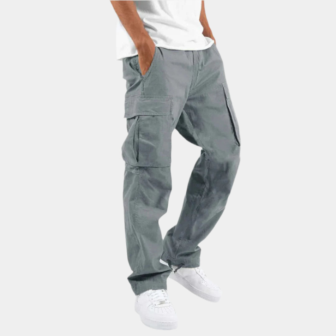 Noah - Pantalon cargo confortable et élégant Gris