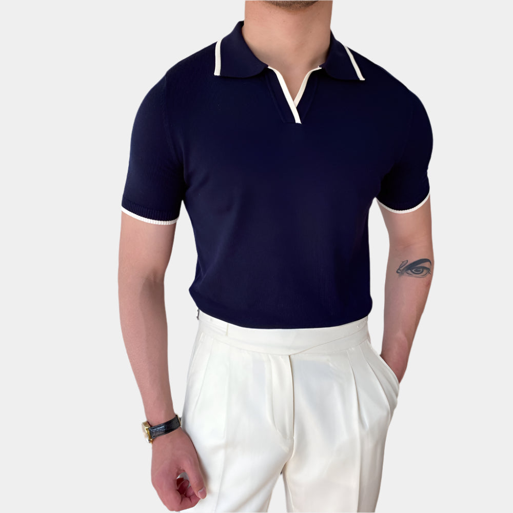 Leonel - Polo Elégant pour hommes Noir