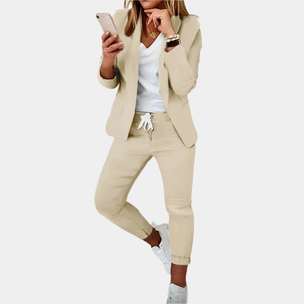 Lara - Ensemble élégant et confortable pour femmes Kaki
