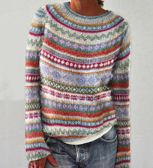Ella - Pull douillet pour femmes Bleu