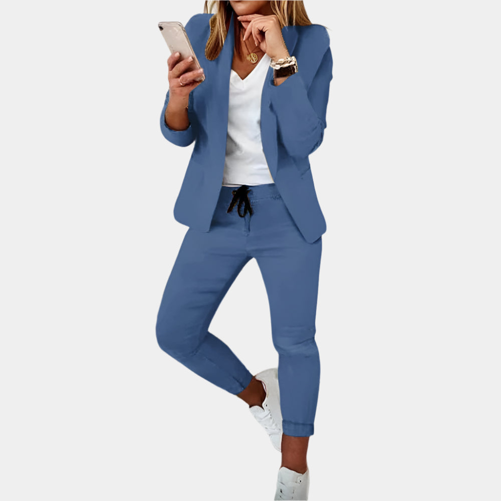 Lara - Ensemble élégant et confortable pour femmes Bleu
