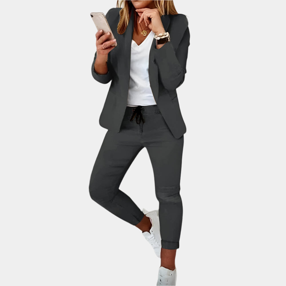 Lara - Ensemble élégant et confortable pour femmes Gris
