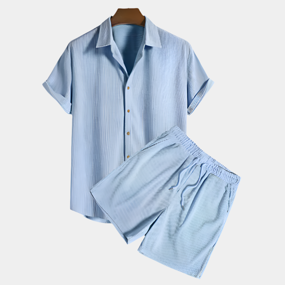 Trevor - Ensemble élégant pour hommes Bleu