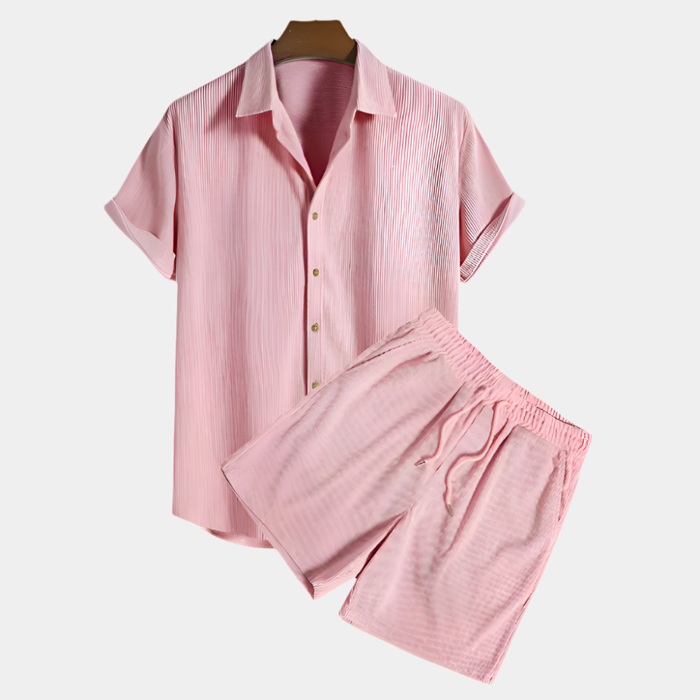 Trevor - Ensemble élégant pour hommes Rose
