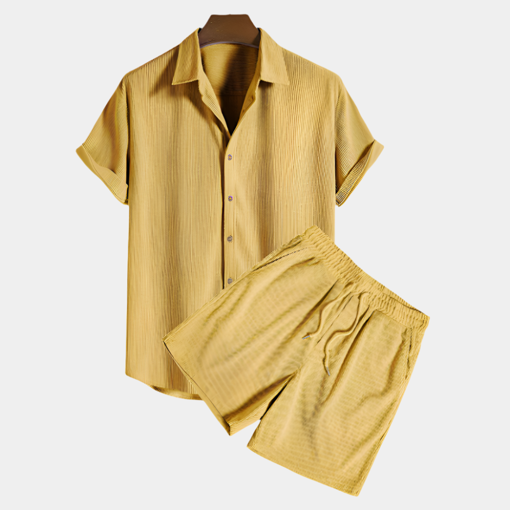Trevor - Ensemble élégant pour hommes Jaune