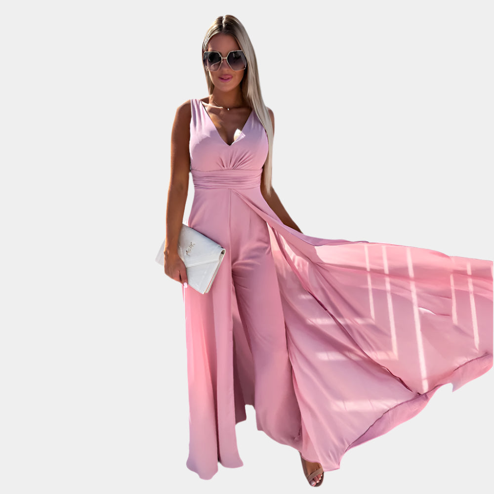 Annie - Élégante combinaison sans manches pour femme Rose