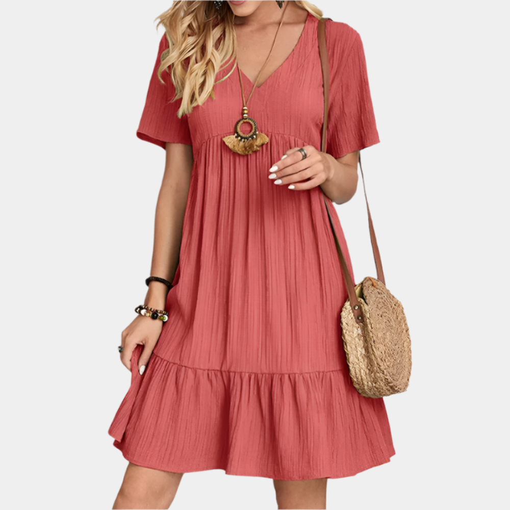 Mary - Elegant and Comfortable Dress for Women Rouge