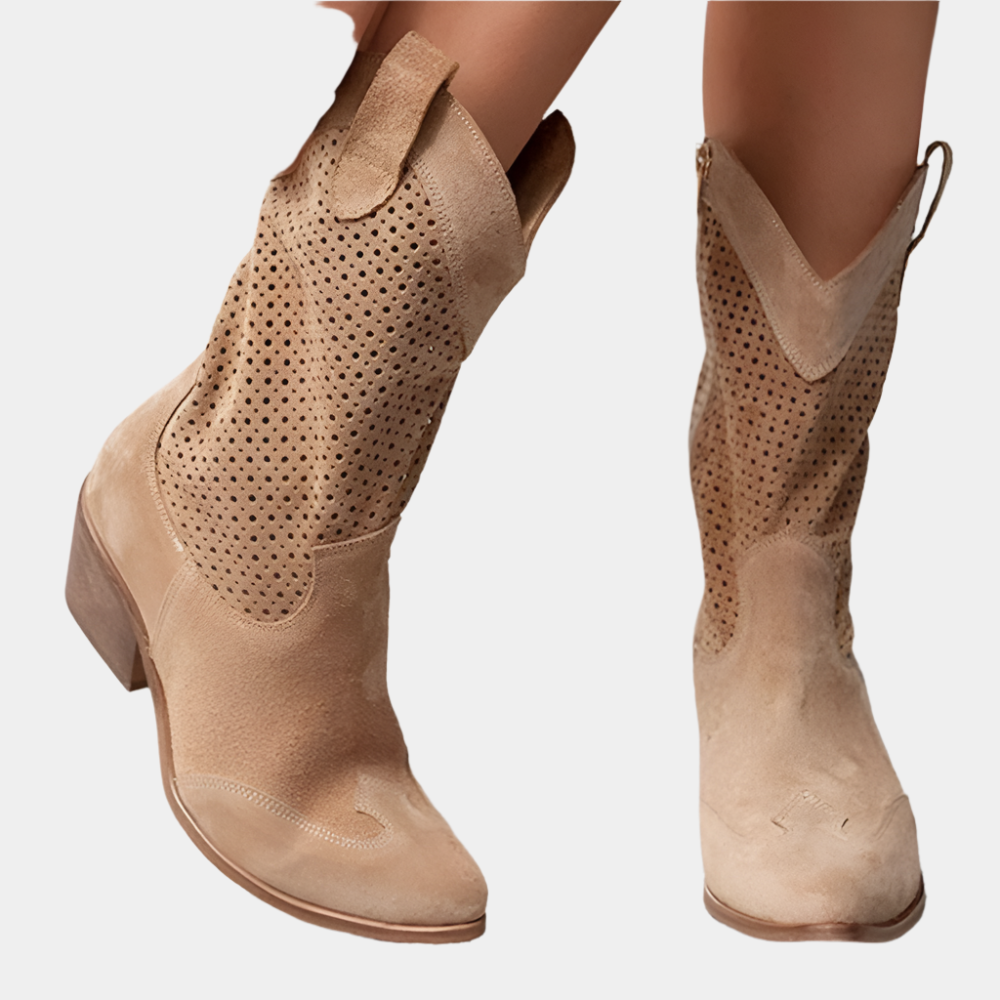 Ellery - Bottes Cowboy respirantes pour femme Brun
