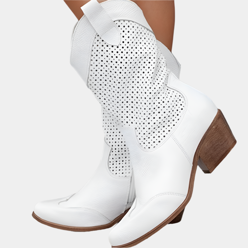 Ellery - Bottes Cowboy respirantes pour femme Blanc