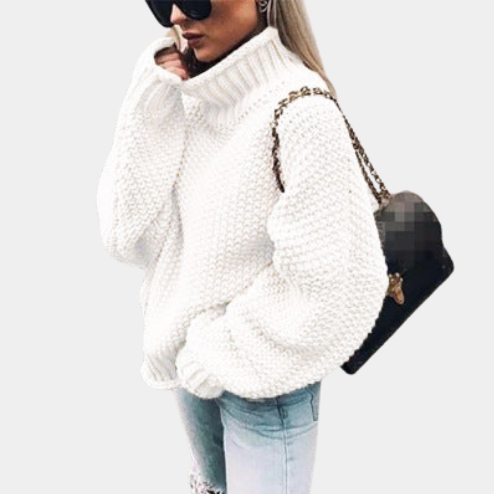 Selena - Pull chaud et confortable pour femmes Blanc