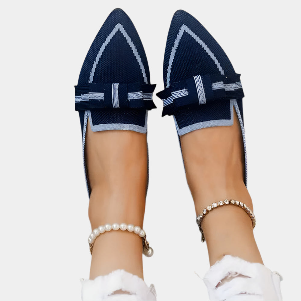 Abby - Chaussures plates élégantes et confortables pour femmes Bleu Royal