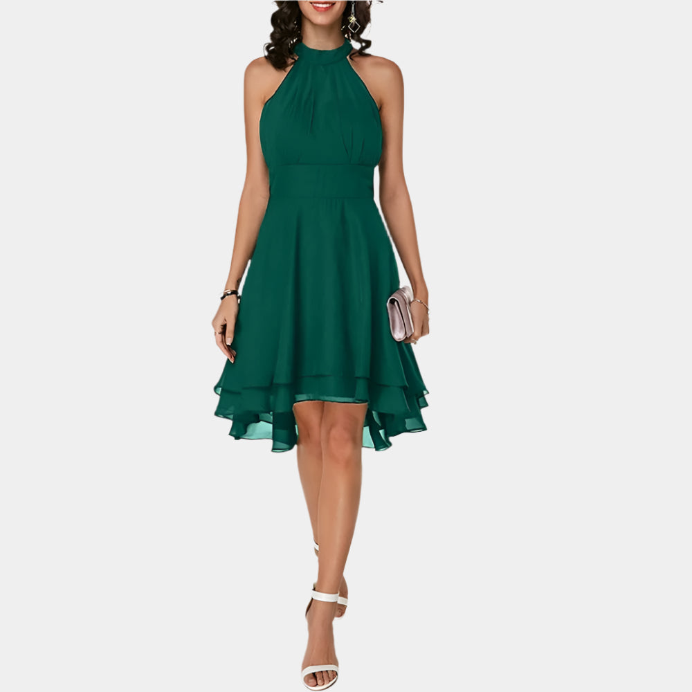 Raelynn - Robe sans manches chic et élégante pour femme Vert