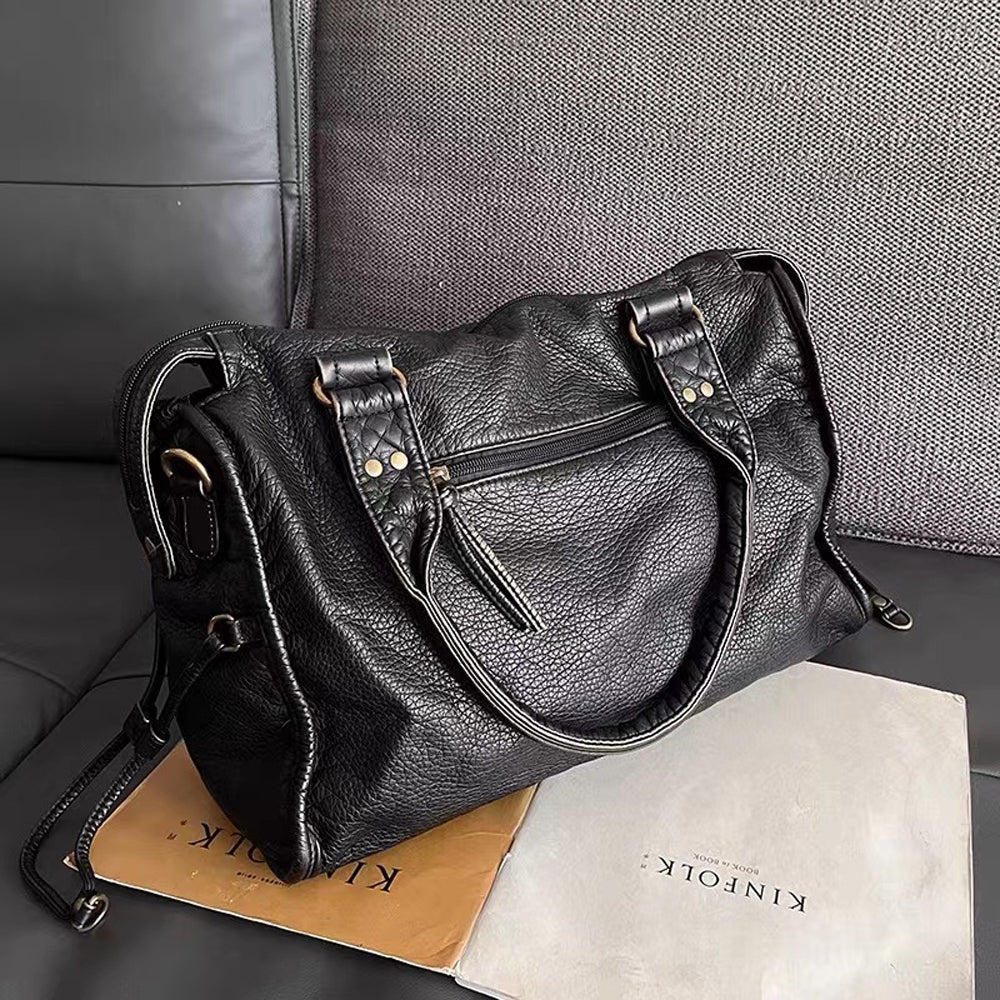 Emma – Sac à main noir élégant pour les cours