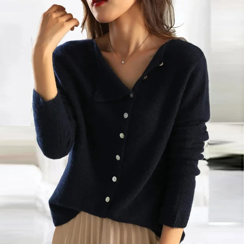 Siena - Pull Élégant en Maille Douce pour Femme Noir