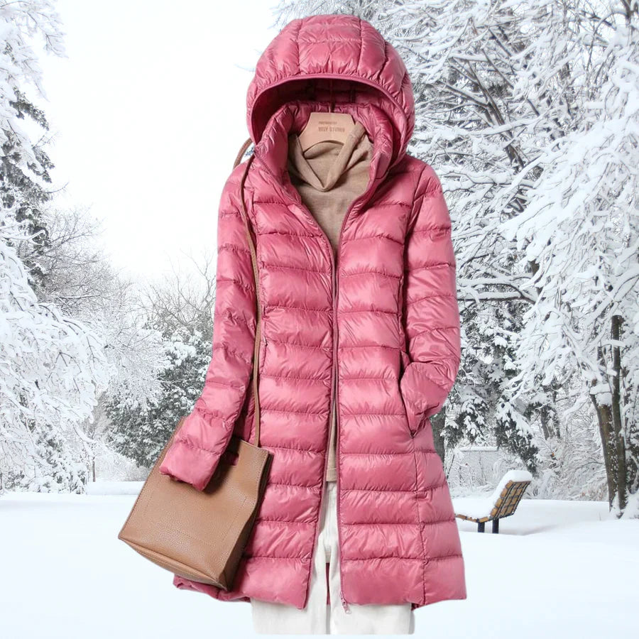 Luma – Veste d'Hiver Ultra-Légère en Duvet pour Femme Rosa