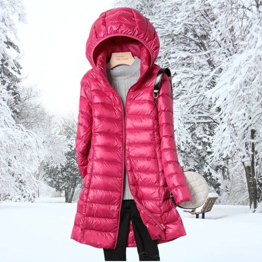 Luma – Veste d'Hiver Ultra-Légère en Duvet pour Femme Fuchsia