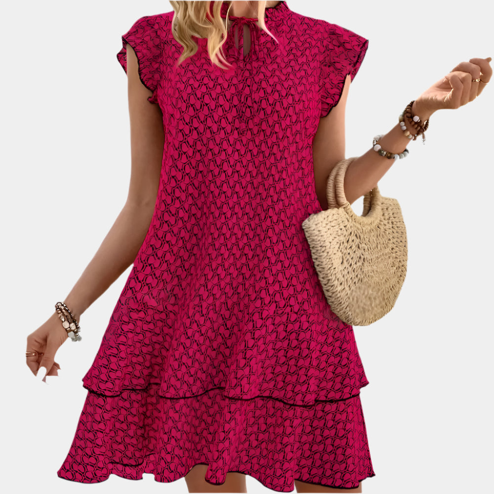 Lilas - Robe d'été élégante et confortable pour femmes Rouge
