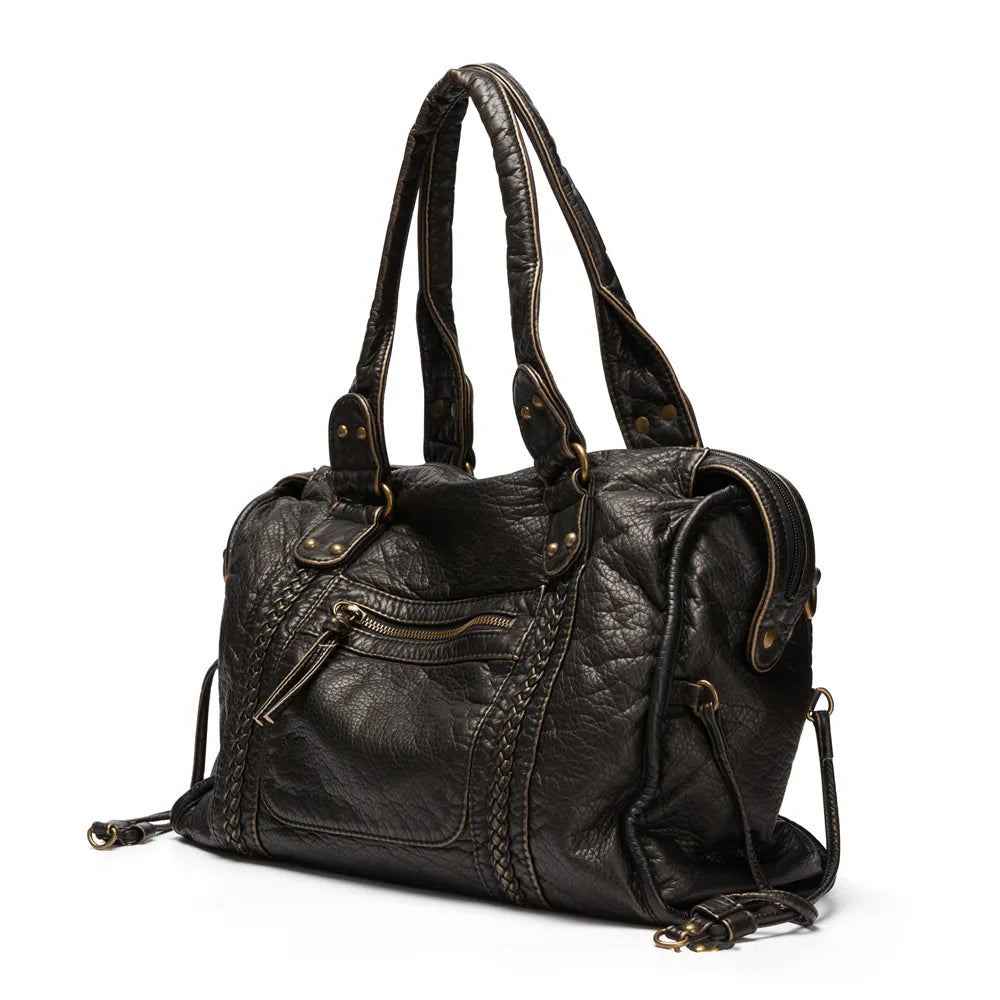 Emma – Sac à main noir élégant pour les cours