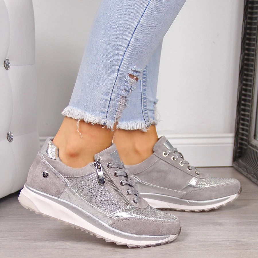 Amaya – Chaussures Orthopédiques Ultra-Confortables pour un Style Élégant Gris