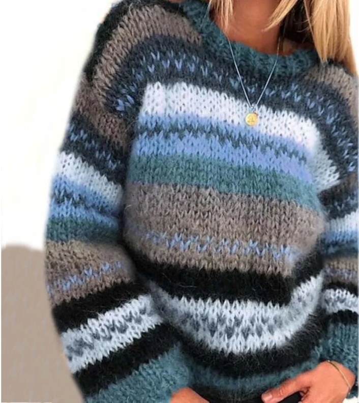 Lumière - Pull en maille ultra-douce et confortable Bleu
