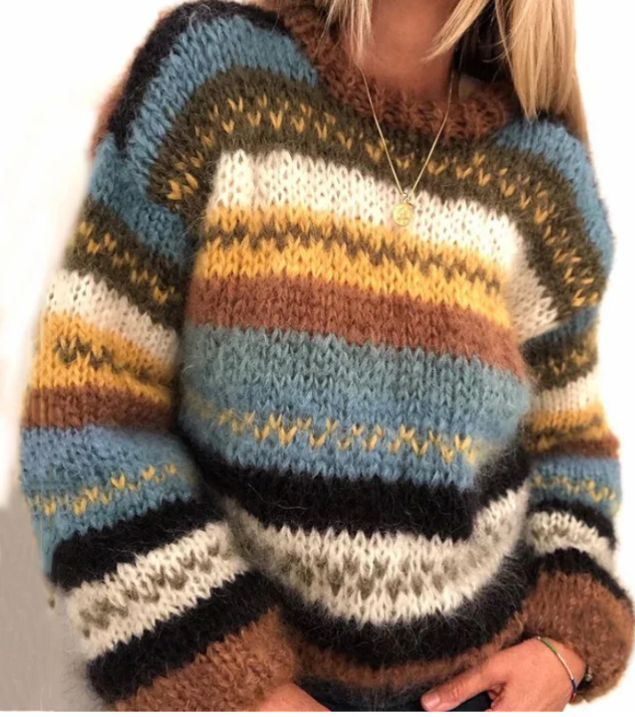 Lumière - Pull en maille ultra-douce et confortable Marron