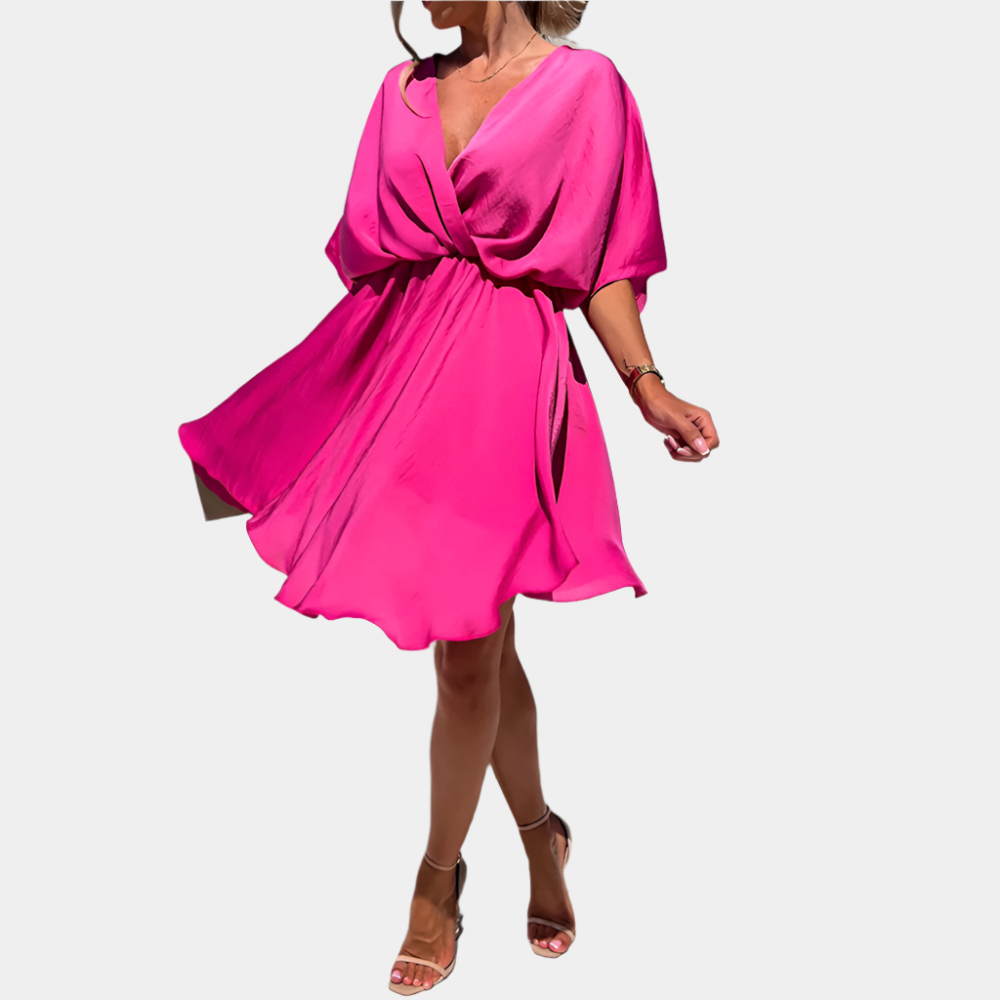 Rosalie - Robe élégante et fluide pour un style chic et tendance Rose