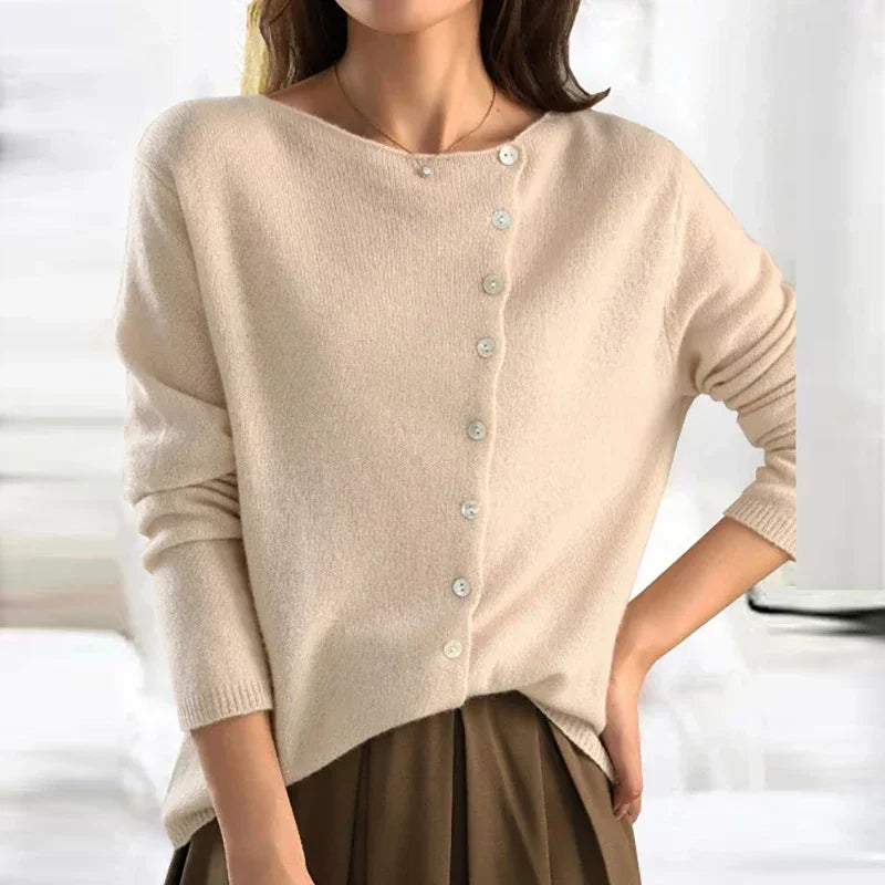 Siena - Pull Élégant en Maille Douce pour Femme Beige