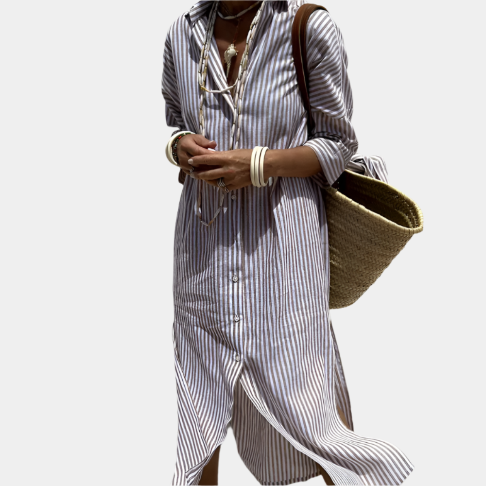 Juliana - Robe élégante et intemporelle pour femmes Gris