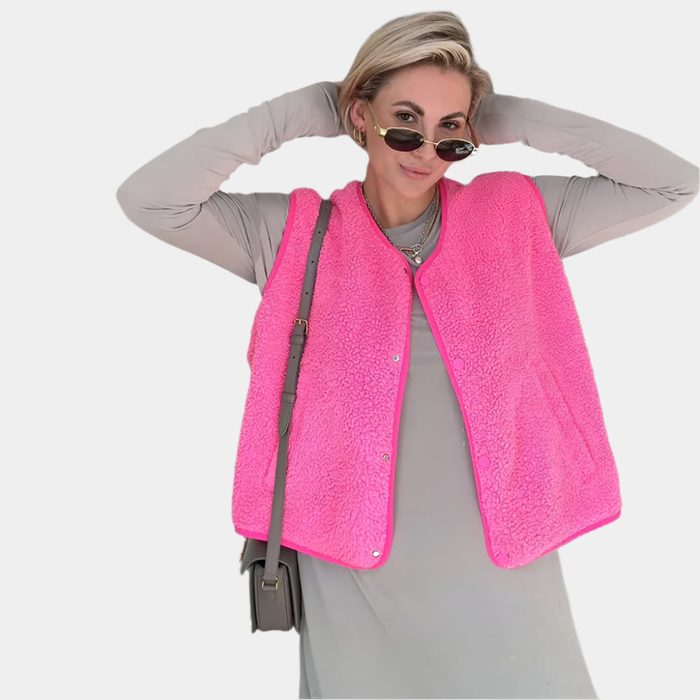 Karla - Gilet élégant et confortable pour femmes Rose