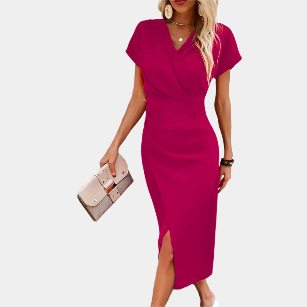 Addison - Robe de soirée élégante pour femmes Rose Rouge