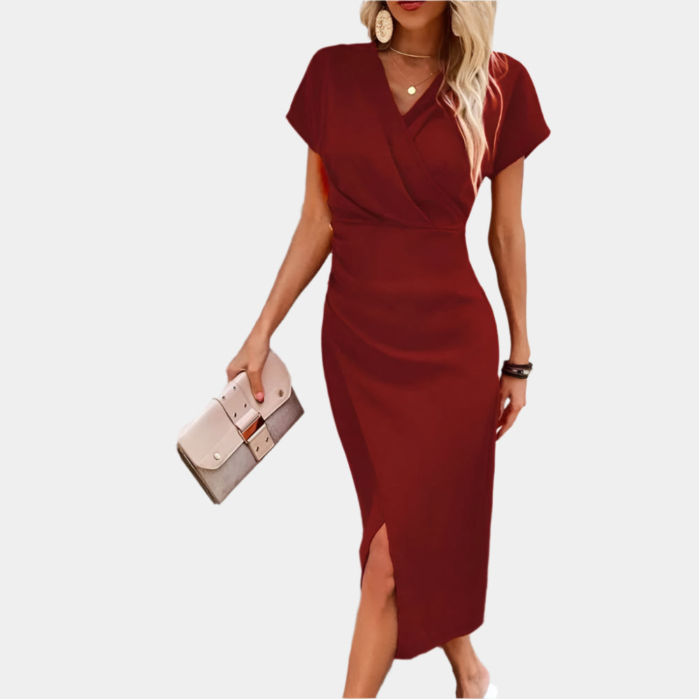 Addison - Robe de soirée élégante pour femmes Maroon