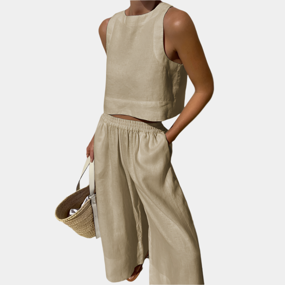 Geneva - Ensemble élégant et tendance pour femmes Beige