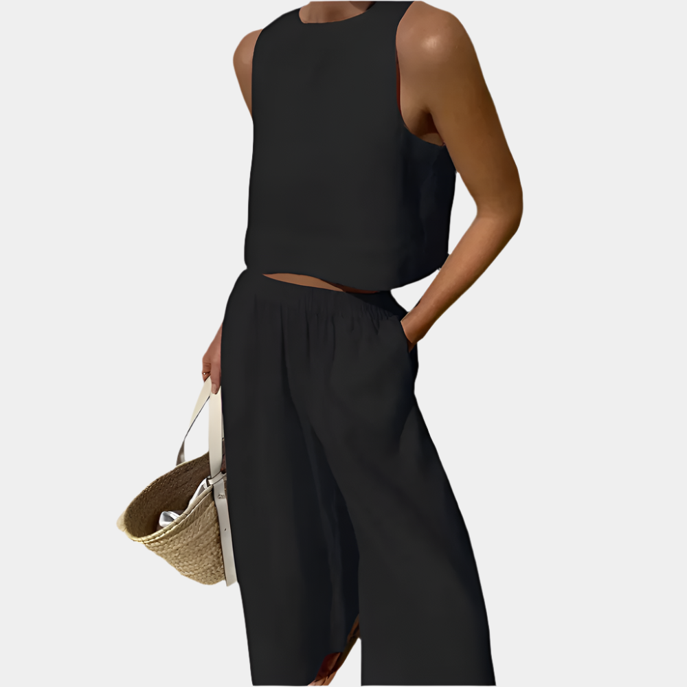 Geneva - Ensemble élégant et tendance pour femmes Noir