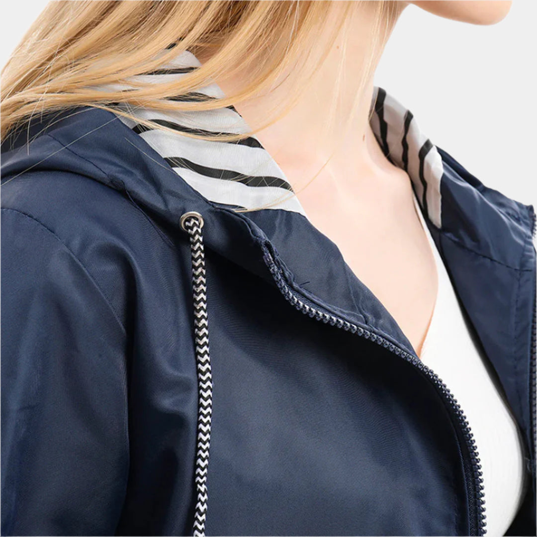 Étoile - Trench Long Imperméable et Élégant pour Femme