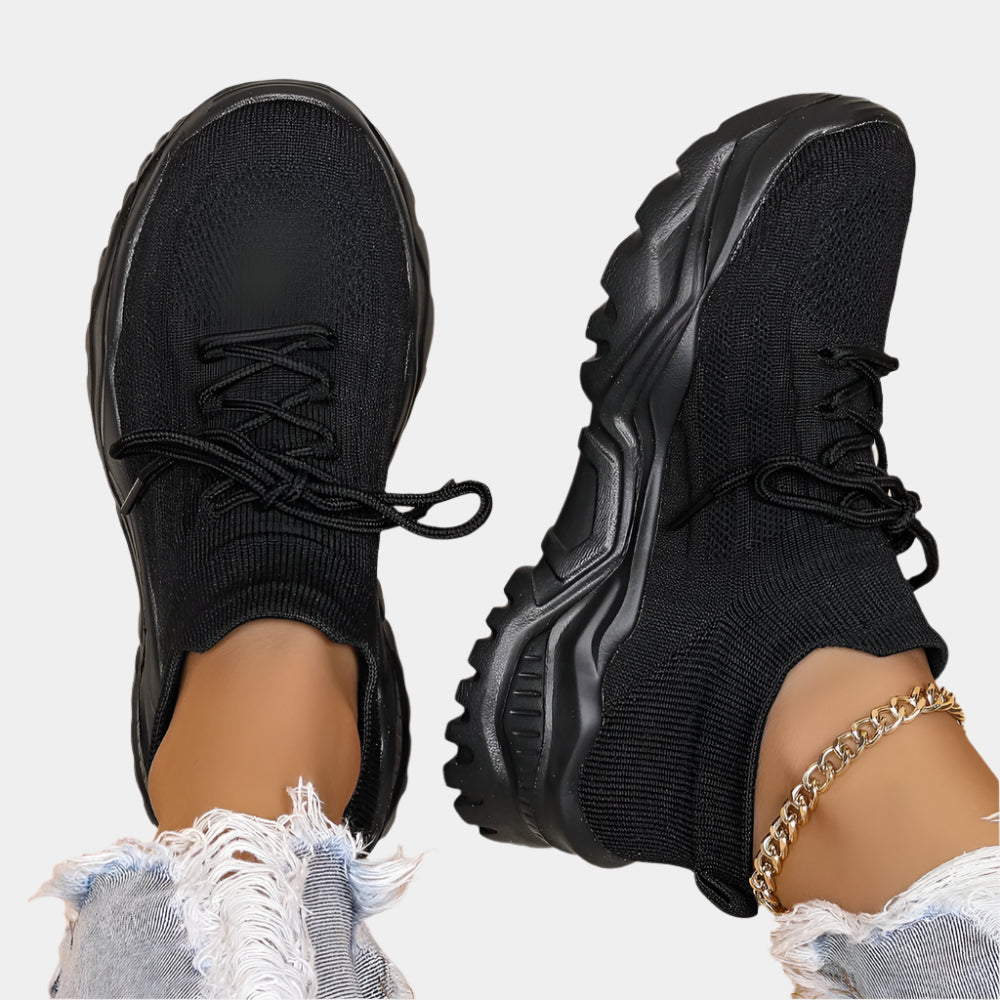 Laurie - Baskets confortables et tendance pour femmes Noir
