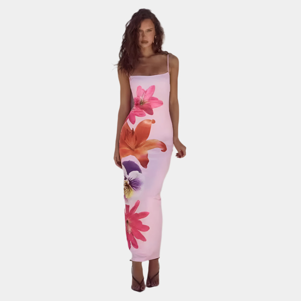 Amalia - Robe élégante et confortable pour femmes Rose