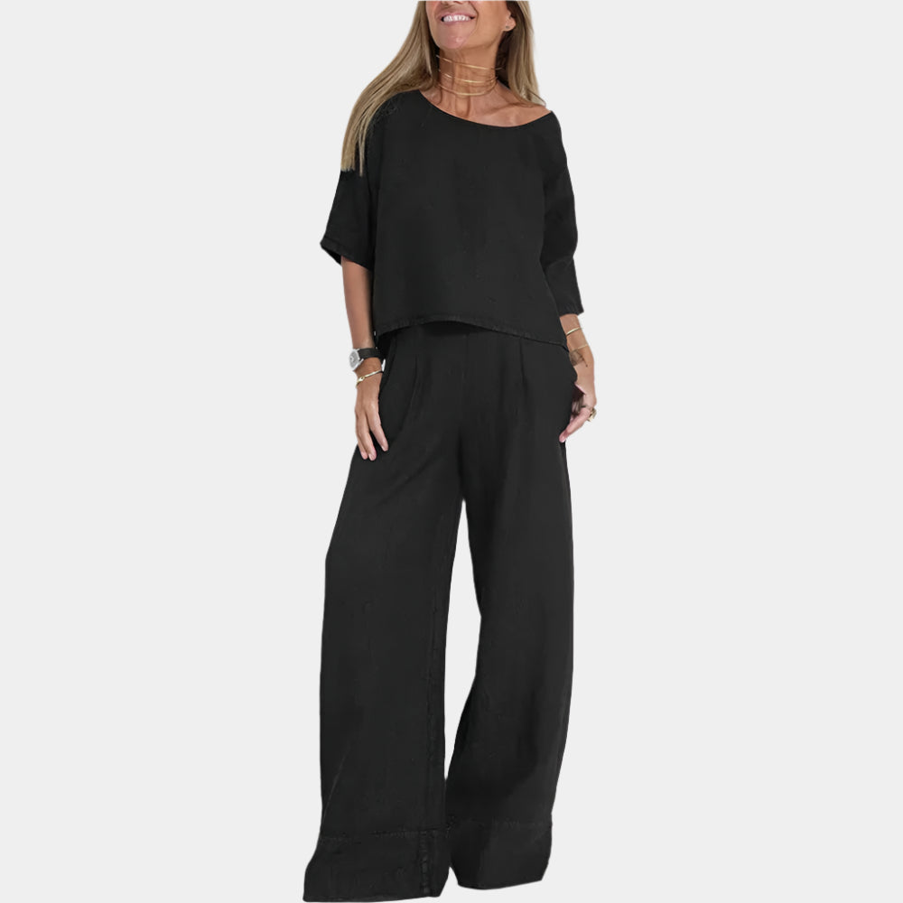 Sakura - Robe élégante et confortable pour femmes Noir