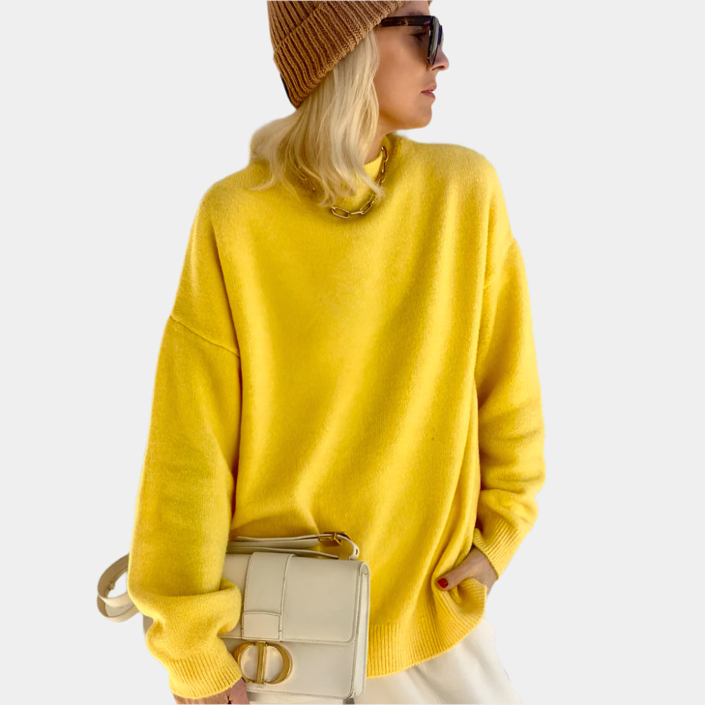 Ariane - Pull élégant et confortable pour femmes Jaune Taille unique