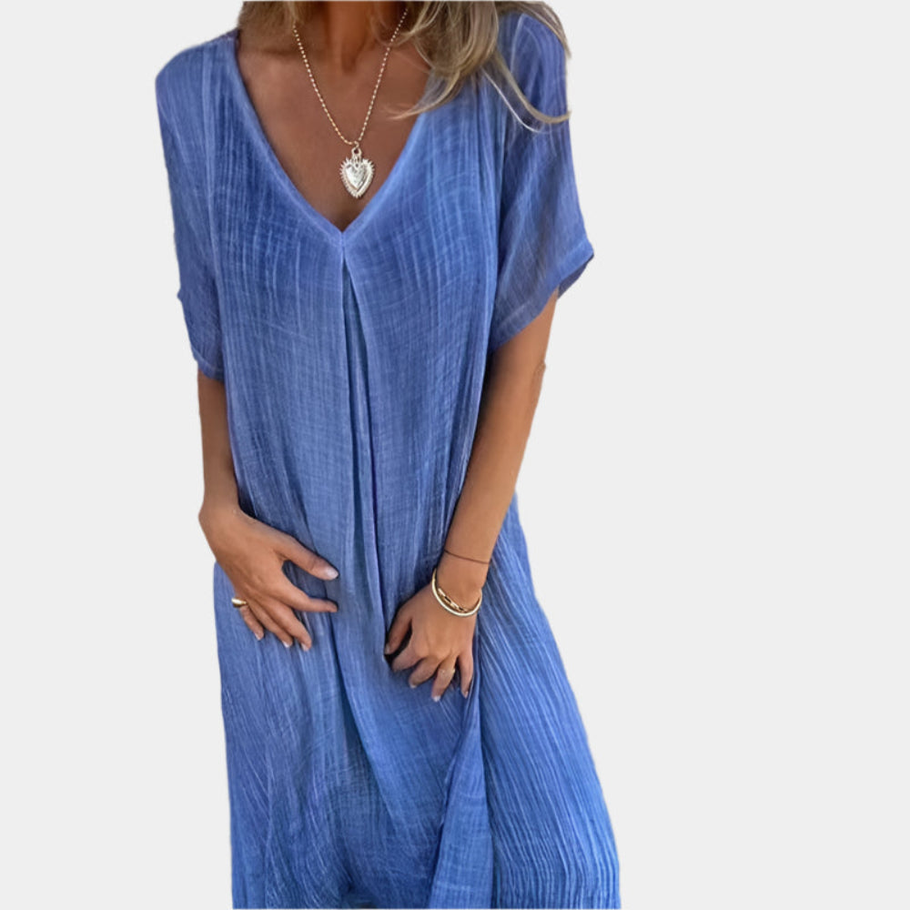Lauren - Robe élégante et confortable pour femmes Bleu