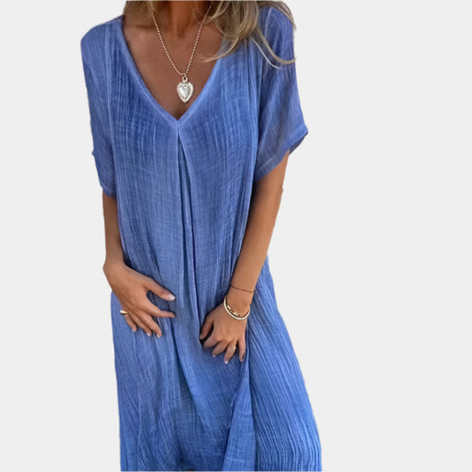 Lauren - Robe élégante et confortable pour femmes Bleu
