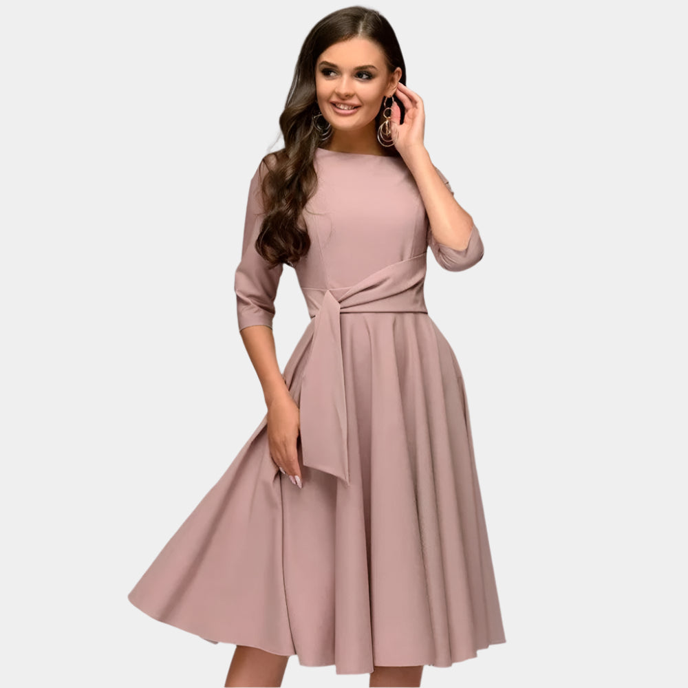 Delia - Robe élégante et confortable pour femmes Kaki XL