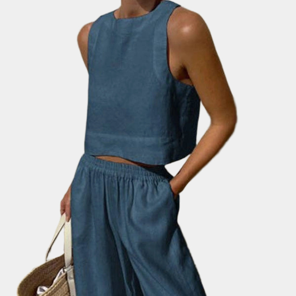 Geneva - Ensemble élégant et tendance pour femmes Bleu