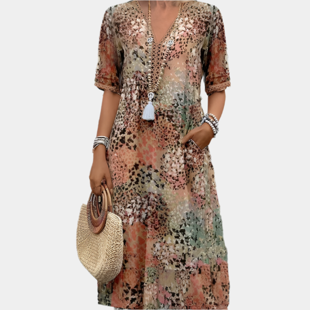 Serenity - Robe élégante et confortable pour femmes Beige